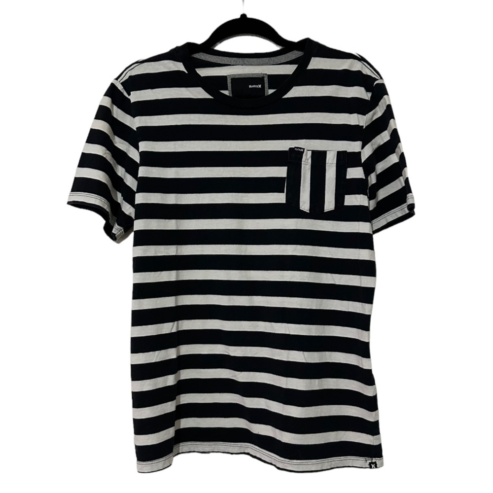 Hurley Black and White Stripes Shirt